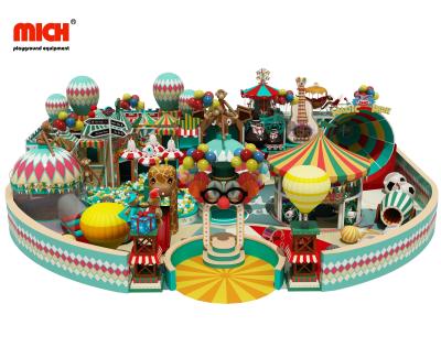 China Cartoon Plastic Theme Playground Indoor Soft Playground For Nursery Restaurant Preschool Residence for sale