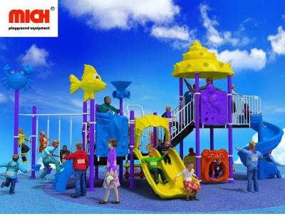 China Mich Sea Anti-UV Themed Cute Kids Outdoor Entertainment Playset With Various Games L8.8xW5.5xH4.6m for sale