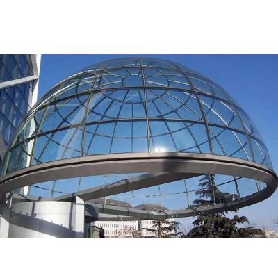 China SI structural roofing steel structure dome atrium glass roof dome roof for sale