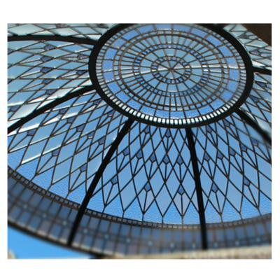 China Modern Design Space Structure Dome Skylight Structural Roof Covering For Hotel Building for sale