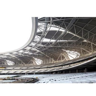 China Quick Installation Football Stadium Building Space Truss Structure Football Stadium Prefab Roof for sale