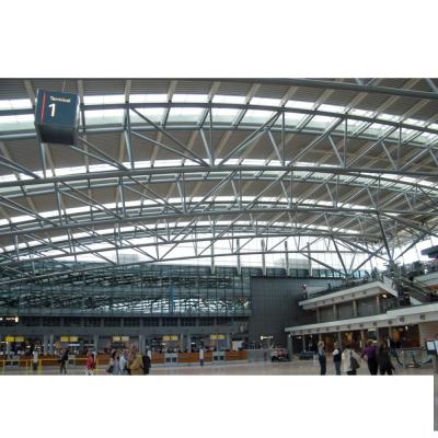 China Steel Structure Space Frame Truss Structural Covering Bus Station Train Station Waiting Hall Roof for sale