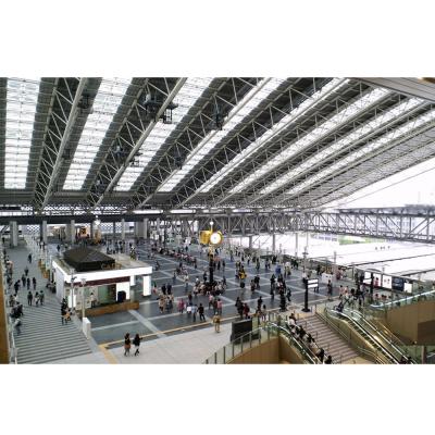 China Space Frame Hall Design Airport Terminal Steel Structural Roofing Prefab Structure for sale