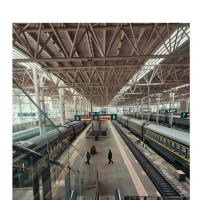 China Fast Installation SI Space Frame Roof Steel Structure Construction Railway Station for sale