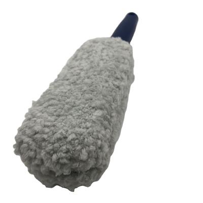 China Car Care Automobile Care Microfiber Wheel Cleaning Brush With Sponge pp Handle for sale