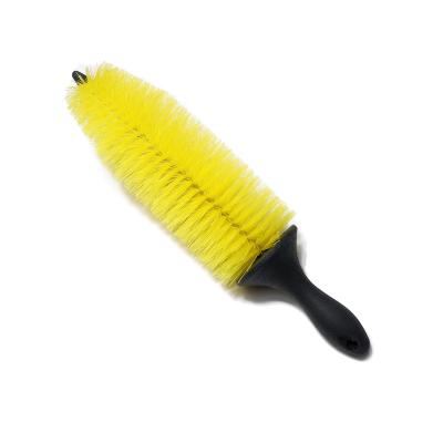 China Universal Yellow Auto Tire Tire Auto Tire Bike Motorcycle Car Maintenance Car Care Rim Hub Long Brush Scrub Washing Washing Tool for sale