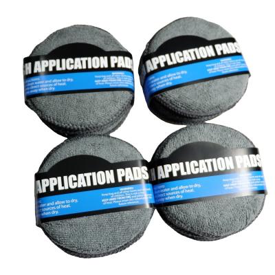 China Wholesale Microfiber Sponge Polish Applicator For Polishing Microfiber Car Wash Sponge Pad for sale