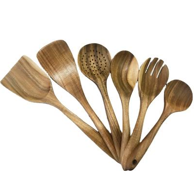 China Kitchen Spoon Spatula Pocket Spoon Viable Wooden Nonstick Pan Special Kitchen Pan Cooking Spatula for sale