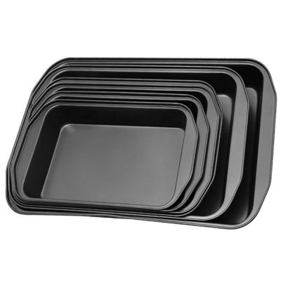 China New Disposable Hot Selling Non-stick Rectangular Baking Tools Carbon Steel Toast Bread Cake Mold for sale