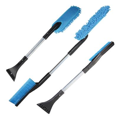 China Durable Professional Design Removable Car Windshield Ice Shovel 3 in 1 Retractable Car Snow Scraper for sale