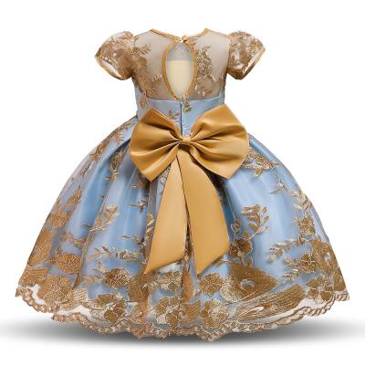 China - Princess Skirt Performance Dress Embroidered Kindergarten Girl's Performance Dress for sale