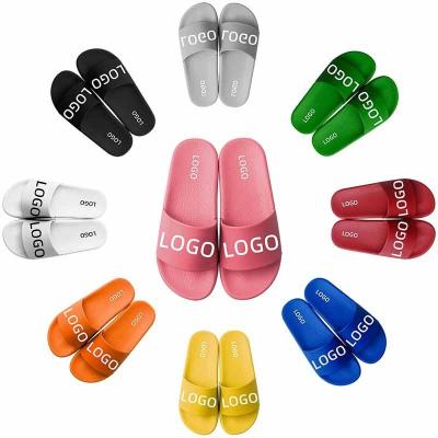 China 2021 Shoes Single Anti-slippery Eva Slide Sandal,Custom Black PVC Mens Slide Sandal Logo Slide Sandal Men Slipper for sale