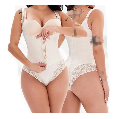 China 2021 Wholesale Antibacterial High Quality Fajas Colombianasi Tummy Control Butt Lifter Hooks Jumpsuit Shapewear For Women for sale