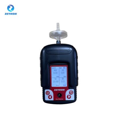 China Portable Zetron Ms104K-M Multi Gas Detector 4 Gas Measures CO  O2  H2S  And LEL for sale