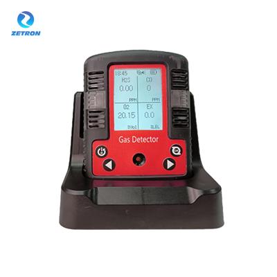 China Zetron Ms104K-M Compact Four In One Gas Detector Monitor Toxic And Combustible Gases Safely for sale