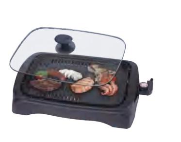 China Black Portable BBQ 1250W Infrared Smokeless Grill Easy Cleaning for sale