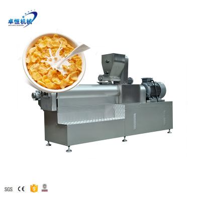 중국 Chips Corn Flakes Manufacturing Plant and Breakfast Cereal Extruder Machine 판매용