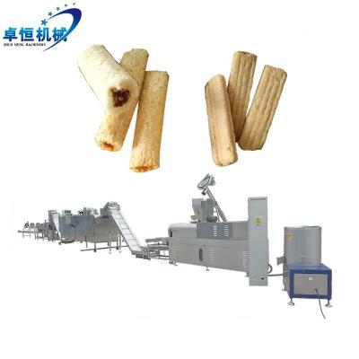 Cina food & Beverage Factory Puffed Snacks Corn Stick Making Machine Cereal Bar Extruded Processing Core Filling Food Making Production Line in vendita