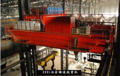 China Industrial Material Handling Equipment Heavy Duty Workshop Foundry 280-320t Overhead Crane for sale