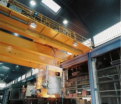 China Bidge Foundry Crane With Hook Steel Metallurgic Workshop Ladle Crane 200/50t for sale