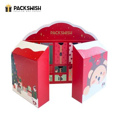 China Wholesale Cosmetic Packaging Advent Calendar Boxes Nail Polish Perfume Private Luxury Handmade Gift Box Christmas Packaging for sale