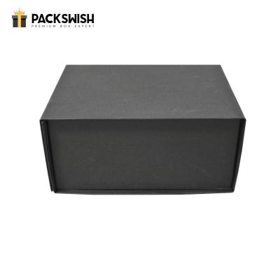 China Handmade Custom Luxury Magnetic Closing Lid Packaging Gift Magnetic Folding Paper Box for sale