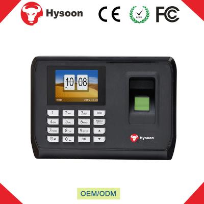 China 1000 C128 Hysoon Time Recorder Battery Backup Price Attendance Biometric Machine With USB for sale