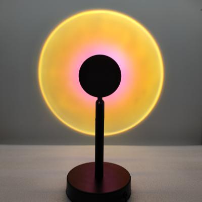 China Modern Background LED Floor Lamp Rainbow Sunsets Projection Light Modern Decoration Standing Light for sale