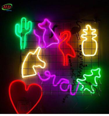 China Portable Led Christmas Lights, Flamingo Shape Neon Lamp Light For Decoration Hd-nh-01 for sale