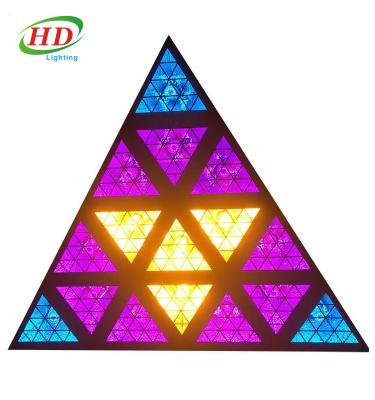 China Antique Stage 16x30W+576x0.3W RGB Triangle Lighting Special RDM LED Retro Stage Lighting for sale