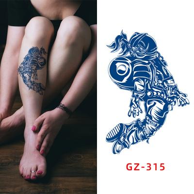 China Juice Tattoo Portrait Waterproof Herbal Semi-Permanent Temporary Small Lasting 15+ Days Tattoo Sticker for sale