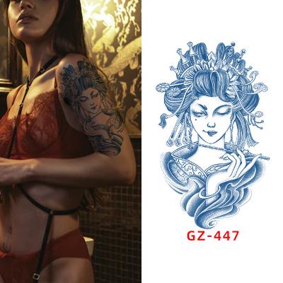 China Temporary Lasting Semi-Permanent Goods Waterproof Men and Women's Herbal Fruit Juice Tattoo Sticker for sale