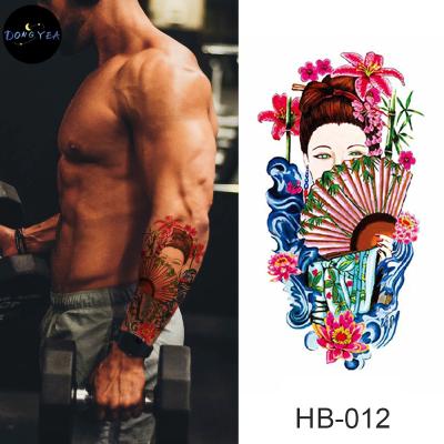 China DONGYEA Half Arm Skin Fake Tattoo Water Transfer Eco Friendly Temporary Chest Men TATTOO STICKER for sale