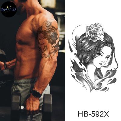 China DONGYEA Temporary Stickers Men Flower Constellation Arm Tattoo Stickers Half Arm Temporary Waterproof Stickers Big Picture for sale