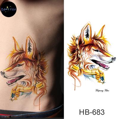 China DONGYEA Temporary Waterproof Tattoo Stickers Monkey Flower Half Arm Tattoo Stickers For Men And Women for sale