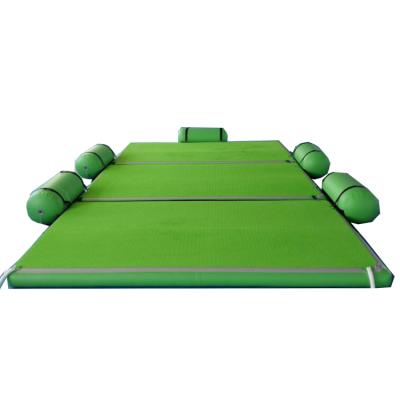 China Drop Stitch and 0.9mm PVC Material Air Mattress Inflatable Gymnastics Track Floor Tumbling Mat for sale