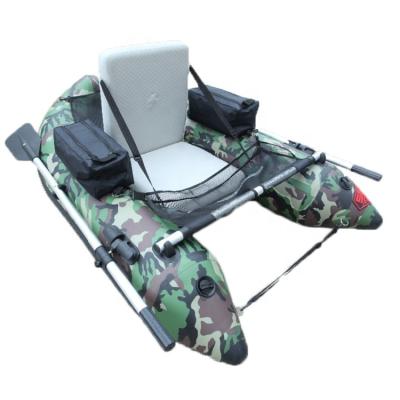 China Military PVC One Person Catamaran Belly Inflatable Fishing Boat for sale