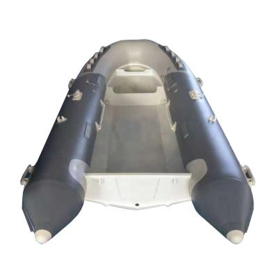 China Cheap Big V Shape PVC Float Tube Boat Aluminum Hull Rib Boat for sale