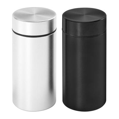 China Airtight Stash Jar Airtight Smell Proof 80ml Aluminum Herb Container Bottle Multipurpose Storage Containers for sale