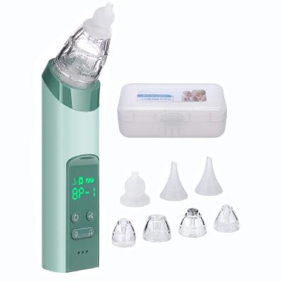 China Food Grade Silicone USB Charging Three Suction Baby Elektrische Nasal Aspirator LCD Display Power Levels for sale