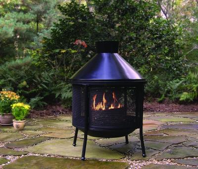 China Outdoor Steel Wood Burning Outdoor Chimney Outdoor Fire Pit Trade Coverage for sale