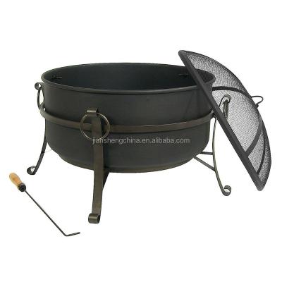 China Outdoor Cauldron Fire Pit Trade Assurance Deep Steel Fire Pit Stored for sale