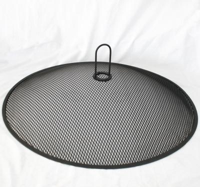 China Stocked Heavy Duty Stamped Spark Screen For Outdoor Fire Pit for sale