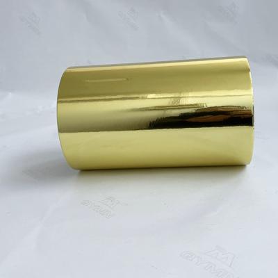 China Aluminiumfolie-Aufkleber des strahlenden Golds mit weißem Papier des Pergamin-100G zu verkaufen