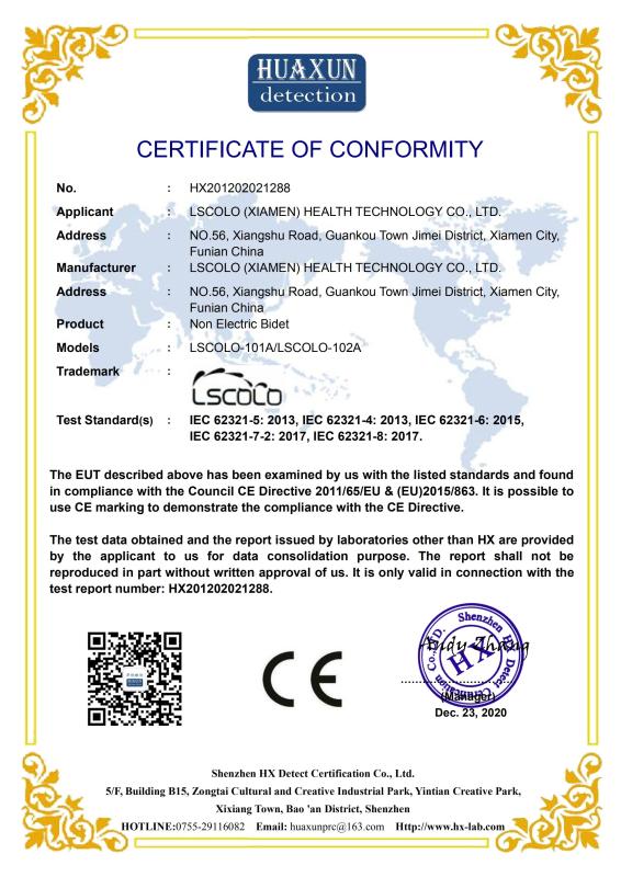 CE - LSCOLO(XIAMEN)HEALTH TECHNOLOGY CO.,LTD