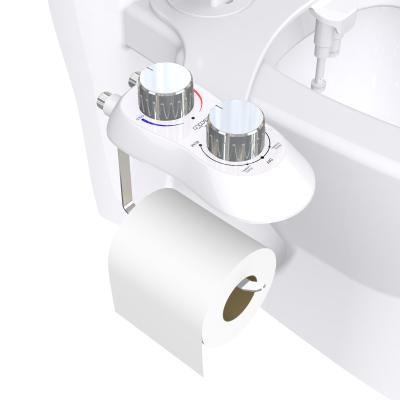 China Modern Cold And Hot Non Electric Bidet Toilet Self Bidet Toilet Attachment With Toilet Paper Holder for sale