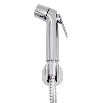 China Modern OEM/ODM Bathroom Fitting Plastic ABS Chrome Plastic Plated Toilet Bidet Shattaf Shower Spray for sale