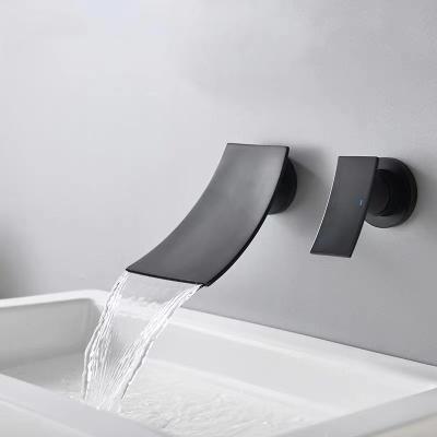 China High Quality Modern Home Brass Bathroom Waterfall Basin Faucet for sale