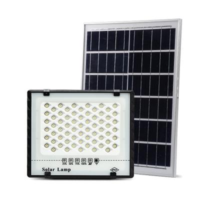 China Ip67 Outdoor Waterproof ABS Warehouse LED Solar Panel 25W 40W 60W Remote Control Flood Light for sale