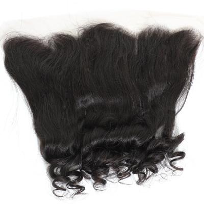 China Brazilian Virgin Human Hair Cuticle Aligned Loose Wave 13X4 5X5 Lace Closure Wig for sale